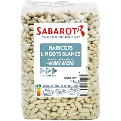 Sabarot Haricots lingots blancs Sachet 1kg - Publicité Sabarot Haricots lingots blancs Sachet 1kg - Publicité