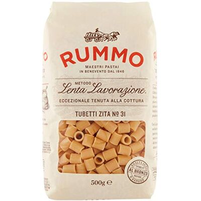 Rummo Pâtes Tubetti Zita N°31 500 g - Publicité Rummo Pâtes Tubetti Zita N°31 500 g - Publicité