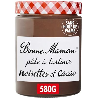 Bonne Maman Pâte à Tartiner Noisette et Cacao Sans Huile de Palme 580g - Publicité Bonne Maman Pâte à Tartiner Noisette et Cacao Sans Huile de Palme 580g - Publicité