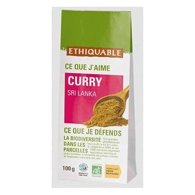 ETHIQUABLE Curry du Sri Lanka bio & équitable en sachet - Publicité ETHIQUABLE Curry du Sri Lanka bio & équitable en sachet - Publicité