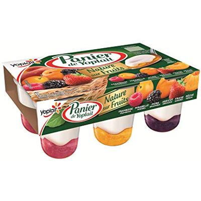 Yoplait Panier Yaourt Nature Sur Fruits 6 x 140 g - Publicité Yoplait Panier Yaourt Nature Sur Fruits 6 x 140 g - Publicité