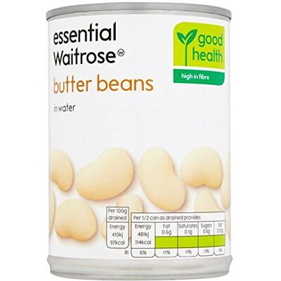 Waitrose Butter Beans Essential 420g - Publicité Waitrose Butter Beans Essential 420g - Publicité