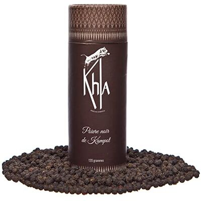 Khla Poivre Noir de Kampot Certifié Bio 120 g Tube Poivre en Grains Biologique Grand Cru, Rare & Délicat Ingrédient Cuisine Épice Production Limitée Direct Producteur Origine Cambodge - Publicité Khla Poivre Noir de Kampot Certifié Bio 120 g Tube Poivre en Grains Biologique Grand Cru, Rare & Délicat Ingrédient Cuisine Épice Production Limitée Direct Producteur Origine Cambodge - Publicité