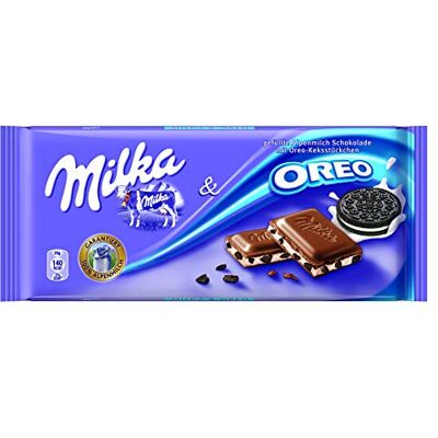Milka Chocolate bar Oreo (Tafel Oreo) Poids Total 100 grams - Publicité Milka Chocolate bar Oreo (Tafel Oreo) Poids Total 100 grams - Publicité