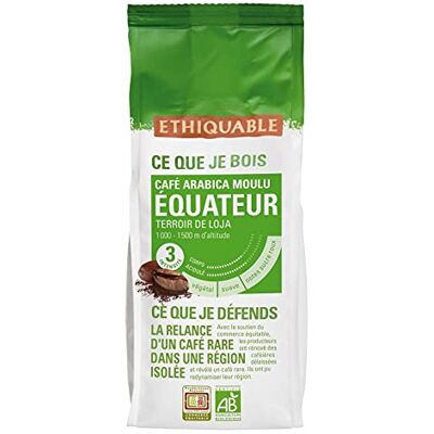 ETHIQUABLE Café Moulu D'Équateur 250G Lot De 3 - Publicité ETHIQUABLE Café Moulu D'Équateur 250G Lot De 3 - Publicité