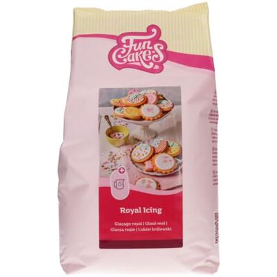 FunCakes Mix pour Glaçage Royal, facile à utiliser, pour la décoration de gâteaux et de biscuits, beau glaçage, ajoutez uniquement de l'eau, Halal. 4 kg - Publicité FunCakes Mix pour Glaçage Royal, facile à utiliser, pour la décoration de gâteaux et de biscuits, beau glaçage, ajoutez uniquement de l'eau, Halal. 4 kg - Publicité