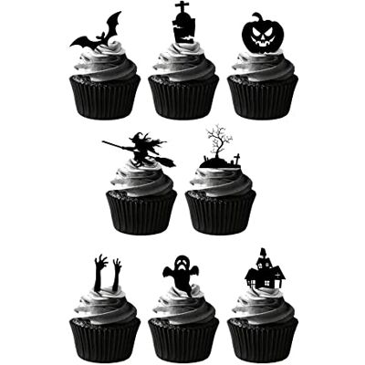 Top That Lot de 36 décorations en papier comestible pour gâteaux Thème Halloween - Publicité Top That Lot de 36 décorations en papier comestible pour gâteaux Thème Halloween - Publicité