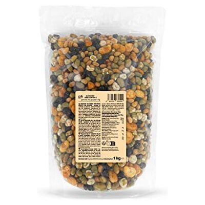 KoRo Mélange pois et haricots grillés et salés 1 kg Collation de légumes secs rôtis et salés en emballage économique - Publicité KoRo Mélange pois et haricots grillés et salés 1 kg Collation de légumes secs rôtis et salés en emballage économique - Publicité