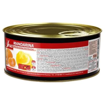 SOSA Pâte concentrée de mandarine Format 1,5 kg - Publicité SOSA Pâte concentrée de mandarine Format 1,5 kg - Publicité