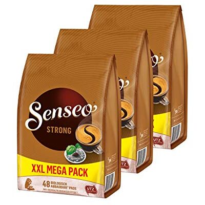 Senseo Strong Lot de 3 paquets de dosettes (soit 144 dosettes) de café au goût corsé - Publicité Senseo Strong Lot de 3 paquets de dosettes (soit 144 dosettes) de café au goût corsé - Publicité