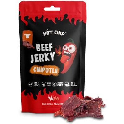 HOT CHIP JERKY CHILLI CHIPOTLE 25 g - Publicité HOT CHIP JERKY CHILLI CHIPOTLE 25 g - Publicité