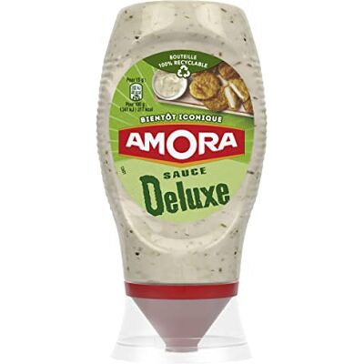 AUCHAN Lot de 3 unités *** AMORA Sauce deluxe flacon souple 247g - Publicité AUCHAN Lot de 3 unités *** AMORA Sauce deluxe flacon souple 247g - Publicité