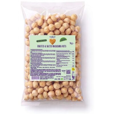 nut&me Noix de macadamia grillées et salées 1 kg - Publicité nut&me Noix de macadamia grillées et salées 1 kg - Publicité