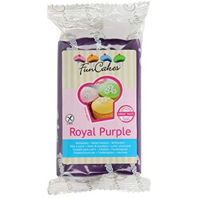 FunCakes Pâte à Sucre Royal Purple Facile à Utiliser Lisse Flexible Doux Parfait pour Décoration de Gâteaux Halal/Casher sans Gluten 270 g - Publicité FunCakes Pâte à Sucre Royal Purple Facile à Utiliser Lisse Flexible Doux Parfait pour Décoration de Gâteaux Halal/Casher sans Gluten 270 g - Publicité