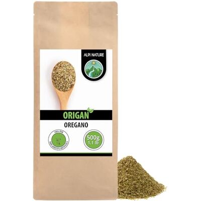 Alpi Nature Origan Séché 500g, Herbe d'Origan Frottée pour la Cuisine, les Pâtes et la Pizza - Publicité Alpi Nature Origan Séché 500g, Herbe d'Origan Frottée pour la Cuisine, les Pâtes et la Pizza - Publicité