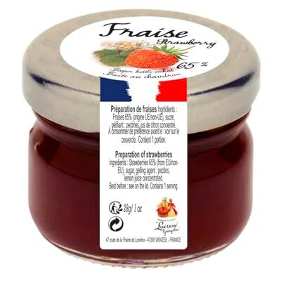 LUCIEN GEORGELIN Préparation Fraise 40 pots de 28g - Publicité LUCIEN GEORGELIN Préparation Fraise 40 pots de 28g - Publicité