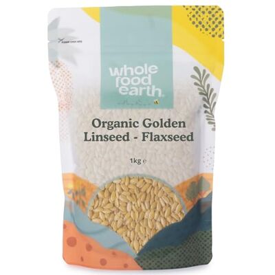 Wholefood Earth Graines de Lin Doré Biologique Flaxseed 1kg Oméga-3 - Publicité Wholefood Earth Graines de Lin Doré Biologique Flaxseed 1kg Oméga-3 - Publicité