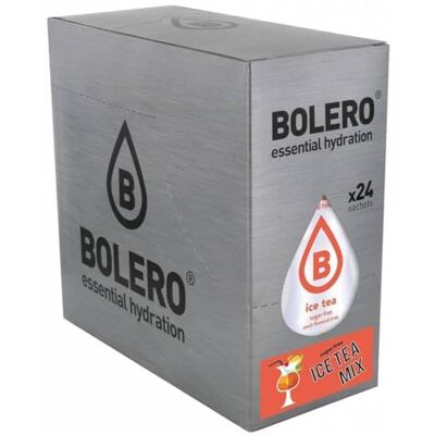 Bolero ICE TEA MIX 24x8g I boisson rafraîchissante en poudre non alcoolisée sans sucre à la Stevia le choix des diabétiques Saveurs de thé glacé au citron, à la pêche et aux fruits de la passion - Publicité Bolero ICE TEA MIX 24x8g I boisson rafraîchissante en poudre non alcoolisée sans sucre à la Stevia le choix des diabétiques Saveurs de thé glacé au citron, à la pêche et aux fruits de la passion - Publicité