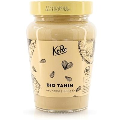 KoRo Tahin de noix de coco Bio 300 g Particulièrement crémeux Idéal pour la pâtisserie Pâte à tartiner sucrée - Publicité KoRo Tahin de noix de coco Bio 300 g Particulièrement crémeux Idéal pour la pâtisserie Pâte à tartiner sucrée - Publicité