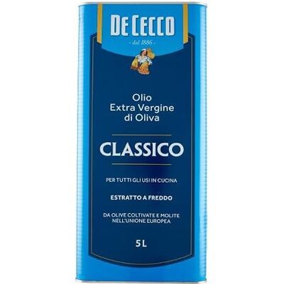 De Cecco Classico Olio Extra Vergine di Oliva Huile d'olive vierge extra idéale pour toutes les applications en cuisine Boîte de 5 l - Publicité De Cecco Classico Olio Extra Vergine di Oliva Huile d'olive vierge extra idéale pour toutes les applications en cuisine Boîte de 5 l - Publicité