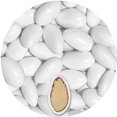 EinsSein 500g Dragées Amandes Imposante blanc brillant ca. 100 pièce Dragees Mariage Baptême Communion Célébrer Fête Candybar Confiserie Candy Bar Cadeaux Invités Bonbons Amande Premium - Publicité EinsSein 500g Dragées Amandes Imposante blanc brillant ca. 100 pièce Dragees Mariage Baptême Communion Célébrer Fête Candybar Confiserie Candy Bar Cadeaux Invités Bonbons Amande Premium - Publicité