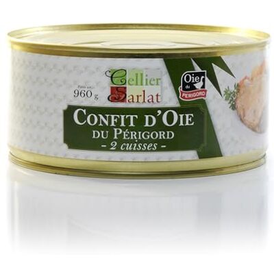 Cellier du Périgord Confit d'oie du Périgord 2 cuisses 960g - Publicité Cellier du Périgord Confit d'oie du Périgord 2 cuisses 960g - Publicité