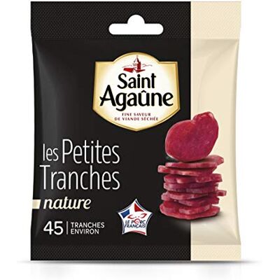 Saint Agaune Spécialité de Saucisson P'Tites Tranches Nature 70 g - Publicité Saint Agaune Spécialité de Saucisson P'Tites Tranches Nature 70 g - Publicité