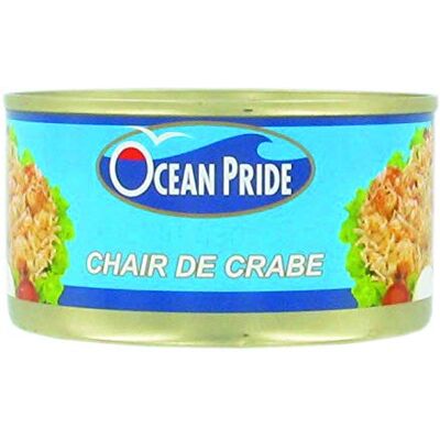 Bo Time OCEAN PRIDE Chair blanche de crabe en conserve Origine FRANCE Marque Ocean Pride 170G (Lot de 8 boîtes) - Publicité Bo Time OCEAN PRIDE Chair blanche de crabe en conserve Origine FRANCE Marque Ocean Pride 170G (Lot de 8 boîtes) - Publicité