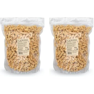 KoRo – Protéines de pois cassés en émincés 2 x 600 g – Alternative végétale sans soja riche en protéines – Texture fondante et savoureuse – Idéal pour remplacer le poulet - Publicité KoRo – Protéines de pois cassés en émincés 2 x 600 g – Alternative végétale sans soja riche en protéines – Texture fondante et savoureuse – Idéal pour remplacer le poulet - Publicité