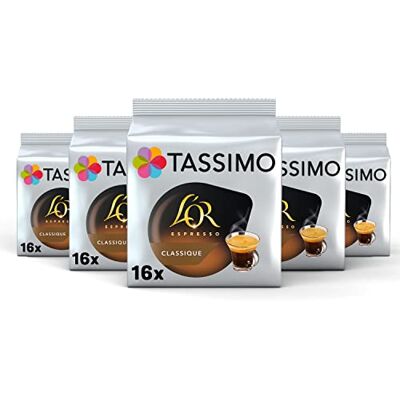 Capsules de café Tassimo LOr Espresso Classique - 5 Packs - Café - Publicité Capsules de café Tassimo LOr Espresso Classique - 5 Packs - Café - Publicité