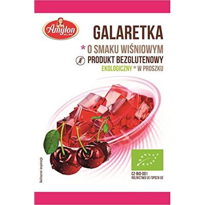Gelée de cerise bio AMYLON 40 g - Publicité Gelée de cerise bio AMYLON 40 g - Publicité