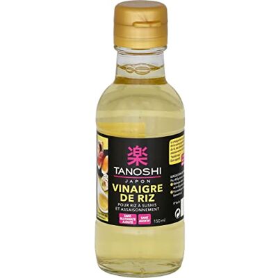 AUCHAN Lot de 3 unités *** TANOSHI Vinaigre de riz pour riz à sushi et assaisonnement bouteille 150ml - Publicité AUCHAN Lot de 3 unités *** TANOSHI Vinaigre de riz pour riz à sushi et assaisonnement bouteille 150ml - Publicité