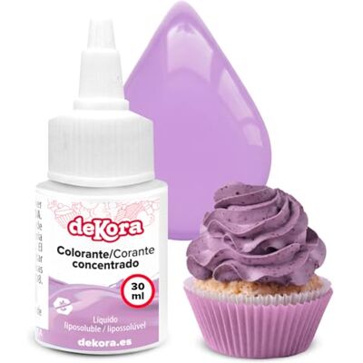 dekora – Super Colors Colorant Alimentaire Liposoluble Concentré Violet Spécial Chocolat et Préparations Grasses Dosage Précis 30 ml - Publicité dekora – Super Colors Colorant Alimentaire Liposoluble Concentré Violet Spécial Chocolat et Préparations Grasses Dosage Précis 30 ml - Publicité