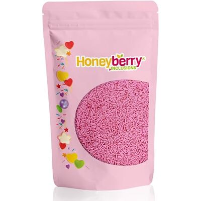 Honeyberry Vermicelles Pâtisserie Naturels et Comestibles 200g – Vermicelles de Sucres Décoratifs Colorés, Idéaux Pour Décorer Gâteaux, Biscuits et Desserts – Produit dans l’UE (Vermicelles Roses) - Publicité Honeyberry Vermicelles Pâtisserie Naturels et Comestibles 200g – Vermicelles de Sucres Décoratifs Colorés, Idéaux Pour Décorer Gâteaux, Biscuits et Desserts – Produit dans l’UE (Vermicelles Roses) - Publicité