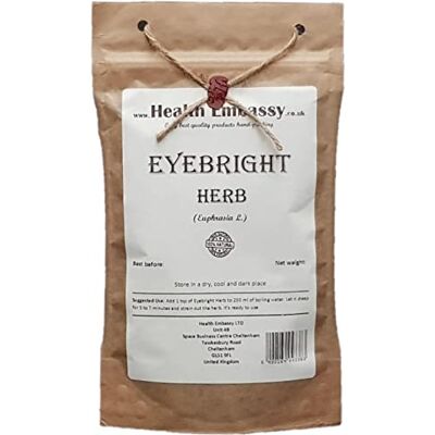 HEALTH EMBASSY Herbe d'Euphraise Tisane Euphrasia Officinalis L Eyebright Herb (50g) - Publicité HEALTH EMBASSY Herbe d'Euphraise Tisane Euphrasia Officinalis L Eyebright Herb (50g) - Publicité