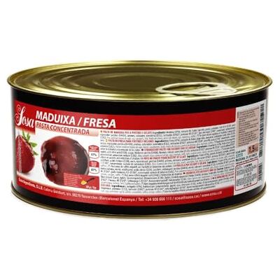 SOSA Pâte concentrée de fraise Format 1,5 kg - Publicité SOSA Pâte concentrée de fraise Format 1,5 kg - Publicité