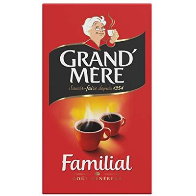 genéric GRAND'MÈRE Cafe Moulu Familial 250G Quatre Articles - Publicité genéric GRAND'MÈRE Cafe Moulu Familial 250G Quatre Articles - Publicité
