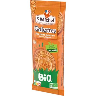 St Michel Galette Bio au Bon Beurre 8 Galettes 60 G - Publicité St Michel Galette Bio au Bon Beurre 8 Galettes 60 G - Publicité