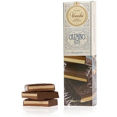 Venchi Barre de Chocolat Double Goût Cremino, 200 g, Sans Gluten, Sans Colorants et Sans Conservateurs - Publicité Venchi Barre de Chocolat Double Goût Cremino, 200 g, Sans Gluten, Sans Colorants et Sans Conservateurs - Publicité