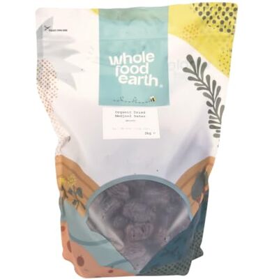 Wholefood Earth Dattes Medjoul-Medjool bio séchées 3 kg Crues Sans OGM Véganes Riches en fibres Certifiées biologiques - Publicité Wholefood Earth Dattes Medjoul-Medjool bio séchées 3 kg Crues Sans OGM Véganes Riches en fibres Certifiées biologiques - Publicité