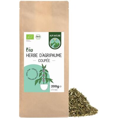 Alpi Nature Agripaume Infusion BIO 200g, bio Herbe d'Agripaume Séchée et Coupée, Tisane en Vrac - Publicité Alpi Nature Agripaume Infusion BIO 200g, bio Herbe d'Agripaume Séchée et Coupée, Tisane en Vrac - Publicité