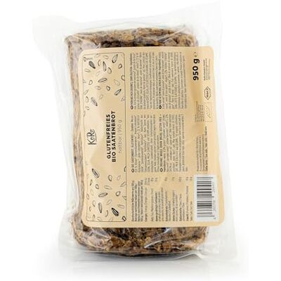 KoRo Pain aux graines bio sans gluten 950 g Goût savoureux de noix Coupé en tranches Consistance juteuse Haute teneur en fibres alimentaires - Publicité KoRo Pain aux graines bio sans gluten 950 g Goût savoureux de noix Coupé en tranches Consistance juteuse Haute teneur en fibres alimentaires - Publicité