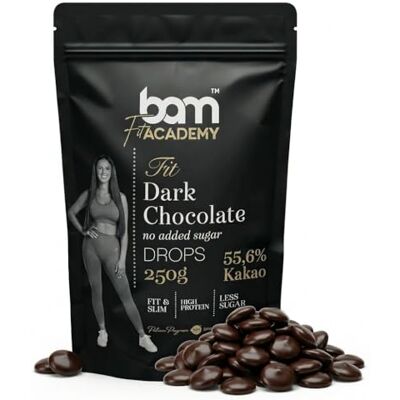 BAM Pépites de Chocolat Noir Sans Sucre – Pépites de Chocolat pour Pâtisserie, Fontaine Chocolat, Chocolat Noir Cuisiner – 250 g - Publicité BAM Pépites de Chocolat Noir Sans Sucre – Pépites de Chocolat pour Pâtisserie, Fontaine Chocolat, Chocolat Noir Cuisiner – 250 g - Publicité