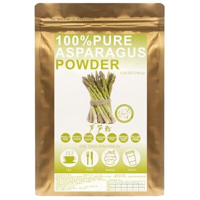 Plant Gift 100% Pure Asparagus Powder 芦笋粉 Asperges naturelles en poudre, boissons, smoothies, yaourt, torréfaction, biscuits, gâteaux et boissons, 100 g / 3,25 oz - Publicité Plant Gift 100% Pure Asparagus Powder 芦笋粉 Asperges naturelles en poudre, boissons, smoothies, yaourt, torréfaction, biscuits, gâteaux et boissons, 100 g / 3,25 oz - Publicité