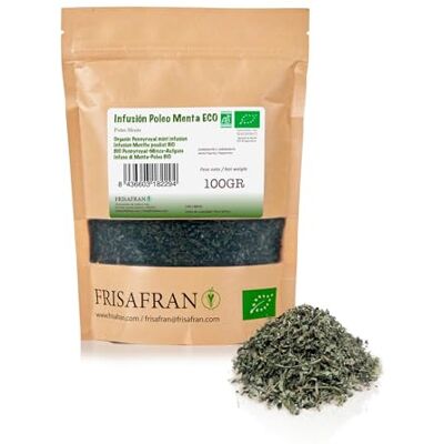 FRISAFRAN Infusion Menthe Pennyroyal Bio en Vrac 100g thé à la menthe pouliot Digestif Anti-rhume Boisson saine Thé Pennyroyal pour la répit Antiviral naturel Tisane de menthe tisane - Publicité FRISAFRAN Infusion Menthe Pennyroyal Bio en Vrac 100g thé à la menthe pouliot Digestif Anti-rhume Boisson saine Thé Pennyroyal pour la répit Antiviral naturel Tisane de menthe tisane - Publicité