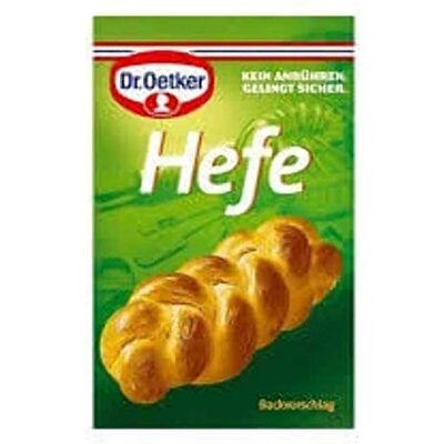 Dr. Oetker Levure (Hefe) Poids Total 28 grams - Publicité Dr. Oetker Levure (Hefe) Poids Total 28 grams - Publicité