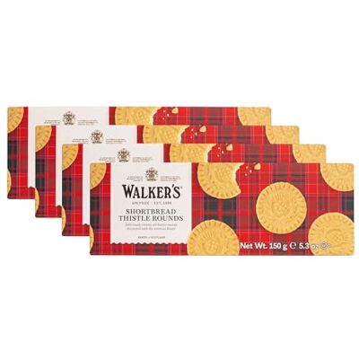 Walkers Biscuits au Beurre Shortbread Rounds 150 g Lot de 4 - Publicité Walkers Biscuits au Beurre Shortbread Rounds 150 g Lot de 4 - Publicité