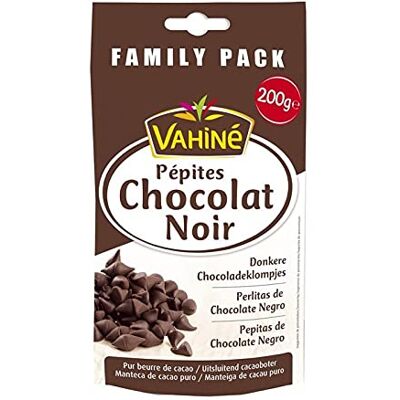 Vahiné Pépites de Chocolat Noir Family Pack 200g (lot de 3) - Publicité Vahiné Pépites de Chocolat Noir Family Pack 200g (lot de 3) - Publicité