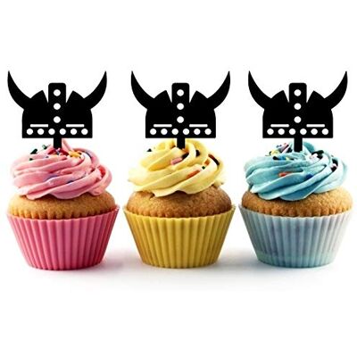 jjphonecase Viking Helmet Gâteau Toppers De Mariage Joyeux Anniversaire Acrylique Décor Gâteau Cupcake Toppers pour Gâteau Partie Décoration 10 Pièces - Publicité jjphonecase Viking Helmet Gâteau Toppers De Mariage Joyeux Anniversaire Acrylique Décor Gâteau Cupcake Toppers pour Gâteau Partie Décoration 10 Pièces - Publicité