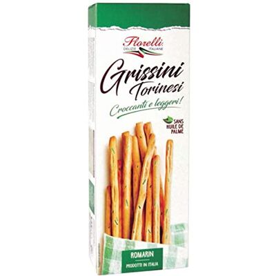 Florelli Gressins Torinesi au Romarin, 125g - Publicité Florelli Gressins Torinesi au Romarin, 125g - Publicité